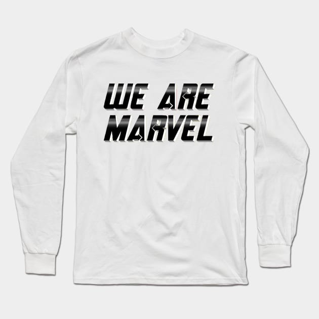 We Are Marvel Pod Stacked Long Sleeve T-Shirt by We Are Marvel Pod